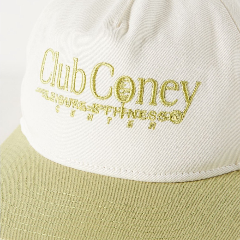 Club Coney White and Green Cap
